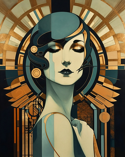 Art Deco - Woman [2] illustration