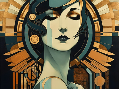Art Deco - Woman [2] illustration