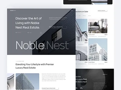 Real Estate - Landing Page animation branding building case study clean design dipa inhouse graphic design home house interior minimalist motion graphics real estate residence ui ui design ux ux design website