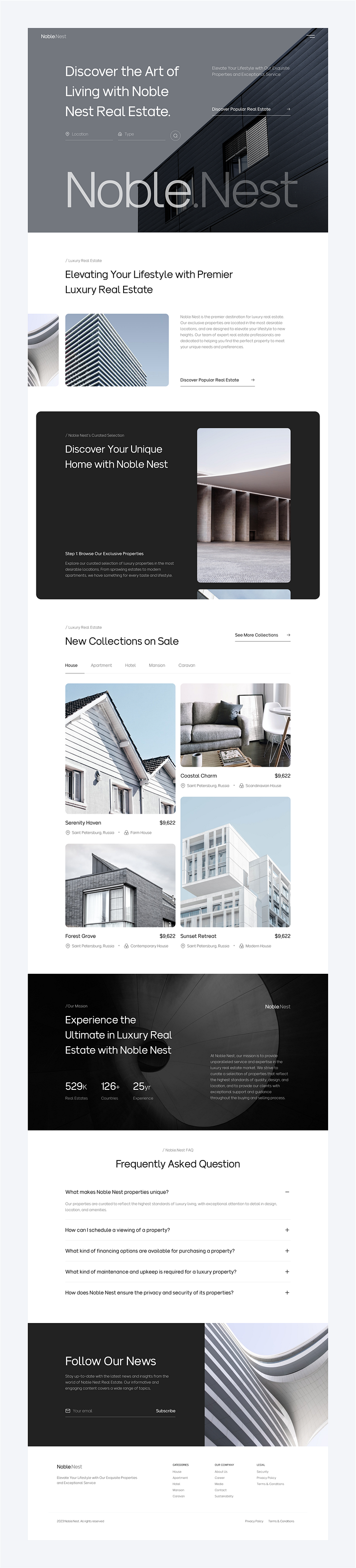 Real Estate - Landing Page by Anisah Dipa for Dipa Inhouse on Dribbble