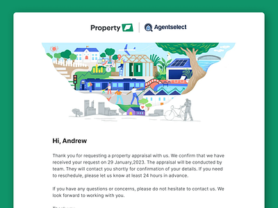 Agent Select Email design email illustration marketing page