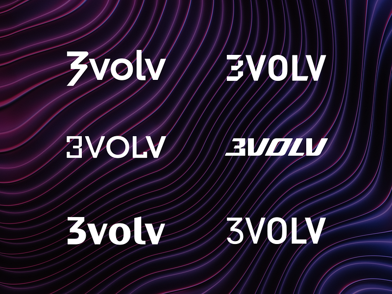 3VOLV - Wordmark Logo Concepts 3 logo artangent blockchain logo brand identity brand identity design community evolution evolve geometric lettering logo design logotype logotype design nft logo tech technology logo unique wordmark wordmark wordmark design wordmark logo design