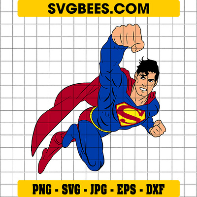 Flying Superman SVG flying superman svg svgbees