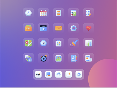 App Icons - Illustration 💻 app application apps design flat illustration gradient graphic design icon icon application iconography icons illustration logo menu ui