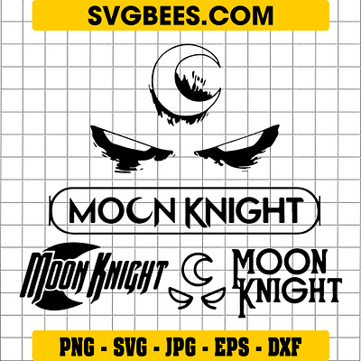 Moon Knight Logo SVG moon knight logo svg svgbees