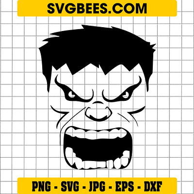 Hulk Face SVG hulk face svg svgbees
