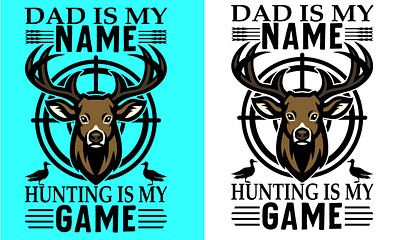 Dad is my name T-Shirt Design graphic design vintage
