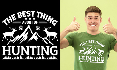 the best thing Hunting T-Shirt Design graphic design vintage