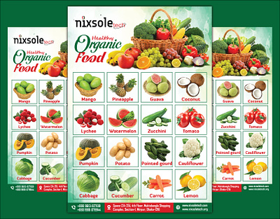 Vegetable & Fruits Catalogue or Flyer Design bright colors delicious flavors farm fresh farm to table farmers market fresh produce fruits catalogue garden fresh hand picked healthy eating juicy berries local produce nutritious organic farming plump produce seasonal fruits social media poster design sustainability vegetable catalogue wholesome