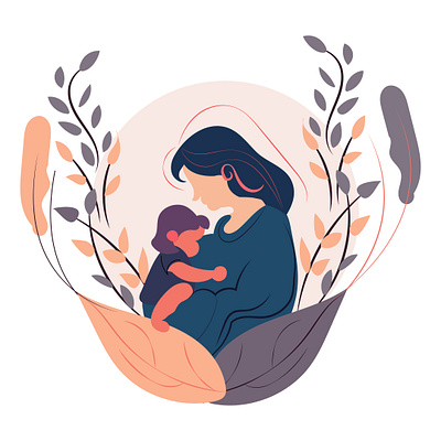 Mother's Day Vector Illustration artwork design flat illustration graphic design illustration love mothers day vector vector illustration