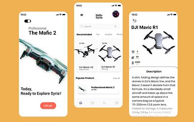 Drone Store For Future ecommerce graphic design mobileapps ui ux