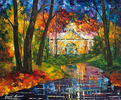 HOUSE BY THE STREAM leonidafremov