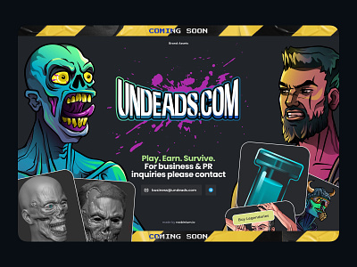 Zombies vs Humans NFT Single Page 3d blockchain cards crypto crypto design cryptocurrency design illustration interface landing page logo metaverse product design. web web design