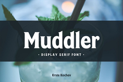 Muddler Display Serif branding display font serif type typography