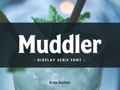 Muddler Display Serif branding display font serif type typography