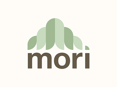 🌿 mori logo concept branding illustration typography