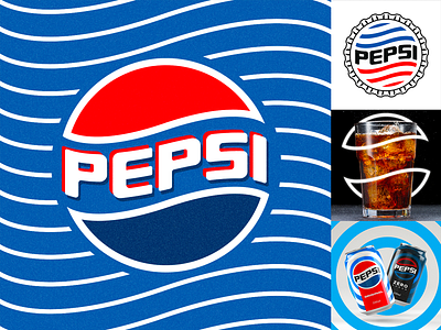PEPSI logo rebrand beverage branding cola creative direction design graphic design identity logo pepsi rebrand retro soda vector