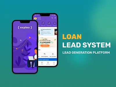 Loan Lead System concept mobile app ui ux