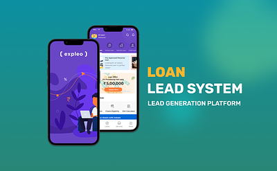 Loan Lead System concept mobile app ui ux