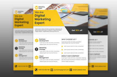 We Are Digital Marketing Expert Flyer branding business flyer creative flyer flyer flyer design graphic design