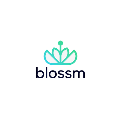 Blossm Logo Design animation app branding design graphic design illustration logo typography ui ux vector