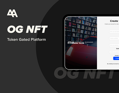 OG NFT - UI/UX Design adobe xd app design ui ux web design