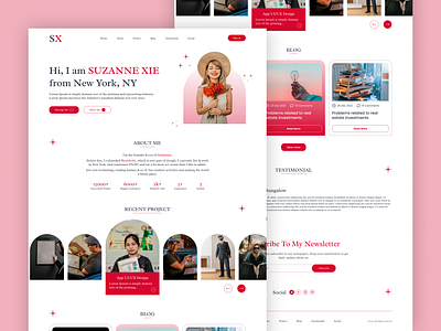 Personal portfolio landing page design landing page portfolio ui ui design uiux user interface ux design web design website design