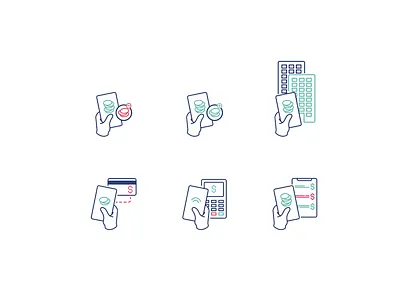 Payment icons (samendoen) branding card cash creative design icon icon design icons illustration illustration art illustrations illustrator less is more logo pay paying payment payments shop shopping