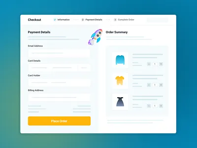 E-commerce - Checkout Page checkout page dashboard design e commerce landingpage minimal mobile app ui ux web webapp website