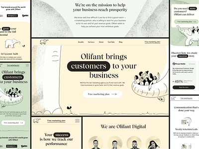 Olifant: Web Design branding clean design embacy graphic design illustration logo minimal ui uiux vector web website