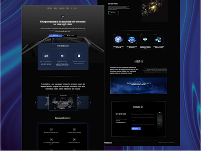 Pyramid Tech - Landing Page clean company website daily ui darkmode darktheme landing page product design pyramid technology web design