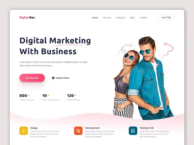 Agency Website | Digital Marketing agency website business website buy digital digital a graphic design landing page shopping ui ux uxui web page website