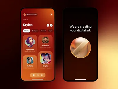AI Avatar Generation App ai animation app design artificial intelligence app clean design ios loading mobile motion ui ui design ux video