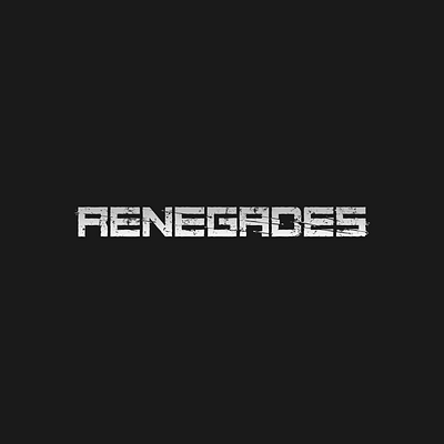 The Renegades branding design gaming graphic design logo minimal vector wordmark