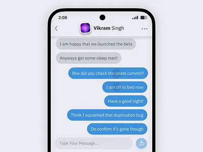 💬 Reorder/Insert Messages animation chat insert messaging micro interaction prototype reorder sort ui ux