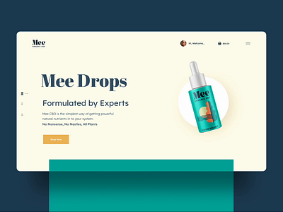 CBD Health Website Design - Mee b2b b2c branding cannabidiol cannabis cbd cbd oil cbdproducts cbdwebsitedesign design ecommerce landing page skincare ui web design website wellness