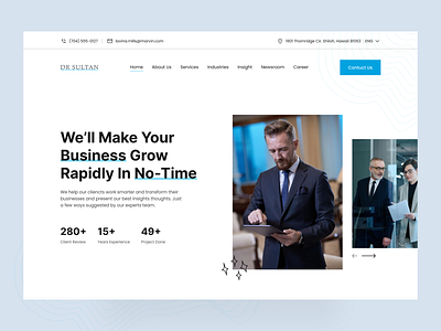 Business Consulting Website advisory agency business consultation business development business web clean consultancy consultation consultation firm consulting corporate web financial homepage landing page mdrimel minimal service ui ui ux website design