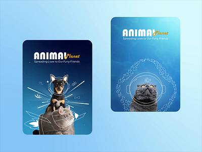 Animal Planet - Show love to our furry friends! agency animal animals animation design digital gradient graphic design motion motion graphics