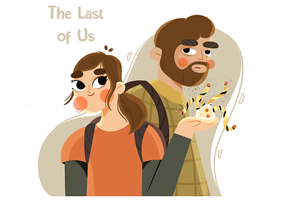 The last of us 2d character design design fun art graphic design illustration people procreate the last of us