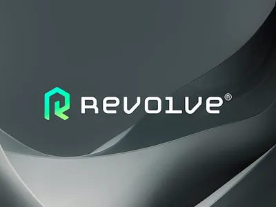 Revolve - Logo Design bit bitcoin brand identity design branding creative logo creative logo design creative logo designer crypto currency electric finance green power lettermark logo logo redesign mining re rewind us visual identity design
