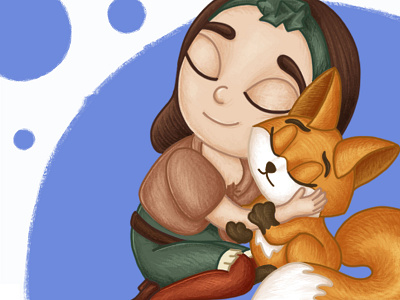 In harmony with nature adobe illustrator adobe photoshop animal branding brown character design environment protection fox girl green identity illustration kid nature orange scout