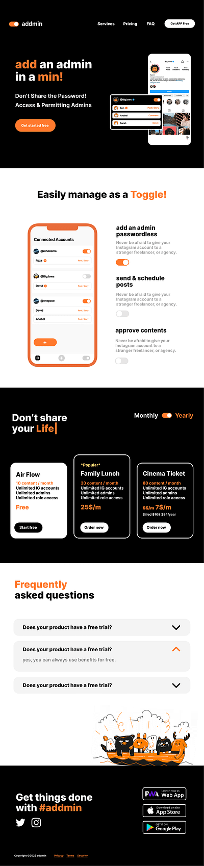 Landing Page / Single Page Clean UI Design clean figma graphic design landing page minimal ui ux visual design website