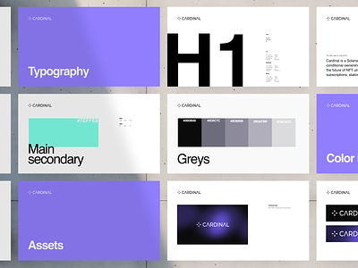 Cardinal - Media Kit assets bold colors colours concrete design system media media kit pitch presentation slides typography ui kit