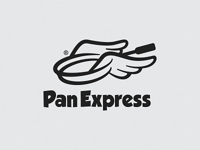 Pan Express - Brand Identity black branding brandingagency catering delicious design express flying food gourment graphic design logo logofolio logofolios logos minimal pan restaurant