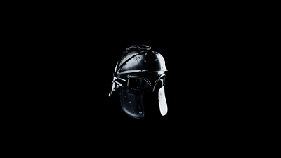 Helmet 3d blender dark helmet metal spartan