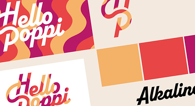 Hello Poppi Branding branding design graphic design illustration logo design