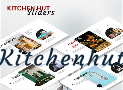 Kitchenhut Slider UI branding concept design graphic design kitchenware slider spices ui