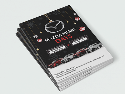 Mazda " Merry Days " Campaign brand campaign christmas design digital graphic design illustration illustrator insert mag insert magazine marketing. mazda mazda range merry merry days offer photoshop promo range