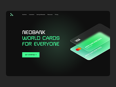 [2022] Neobank Cards app bank branding design graphic design logo typography ui ux