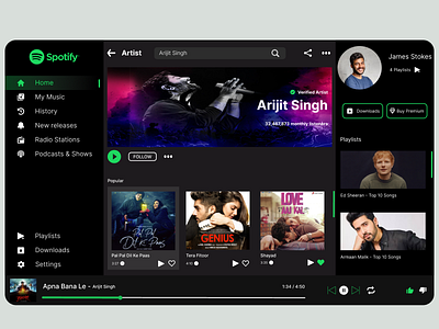 Spotify Redesign art redesign